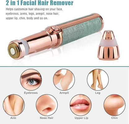 2 In 1 Flawless Facial Hair Remover